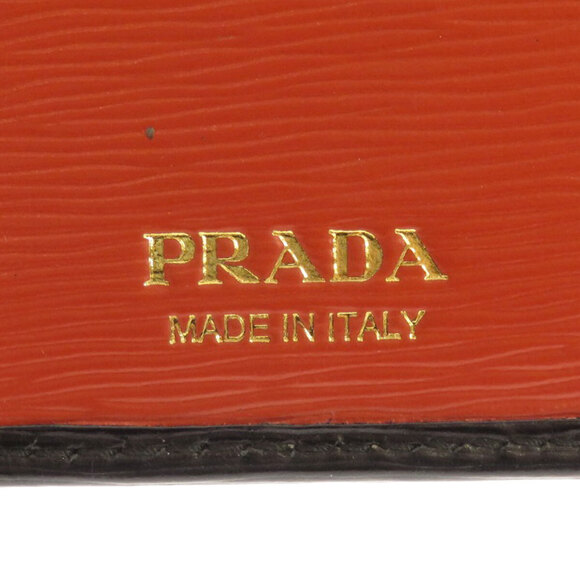 Prada logo motif bifold Wallet leather - Picture 7 of 8